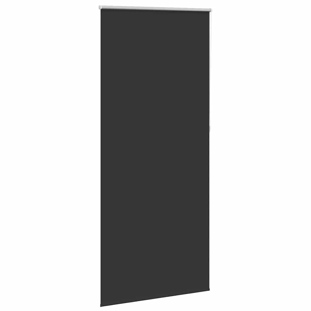 Roller Blind Blackout 100 x 230 cm Black